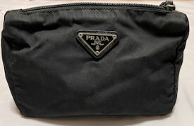 PRADA プラダ ポーチ ナイロン ブラック コスメポーチ 小物入れ【中古】