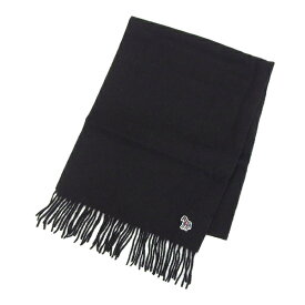 お買い物マラソン限定 当店全品エントリーでポイント10倍 【期間限定SALE】 ポールスミス Paul Smith SCARF ZEBRA PATCH MEN'S SCARF スカーフ マフラー ウール ブラック メンズ M2A-530F-AV250 m2a530f-av250-79