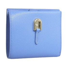 フルラ FURLA PALAZZO S COMPACT WALLET 二つ折り財布 財布 レザー ライトブルー レディース wp00159ax07320773s