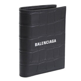 バレンシアガ 財布 メンズ 二つ折り財布 アウトレット レザー ブラック 6815791ROP31000 BALENCIAGA