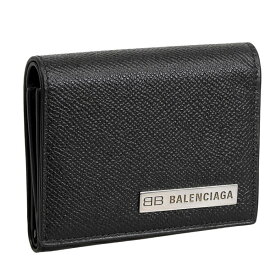 バレンシアガ 財布 メンズ 三つ折り財布 アウトレット レザー ブラック 6721842100B1000 BALENCIAGA