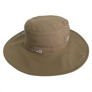 �����x�� ���� �����Y ���f�B�[�X �n�b�g M �i�C���� �J�[�L24 Wide Brim Hat RM1108743KH24 mont-bell