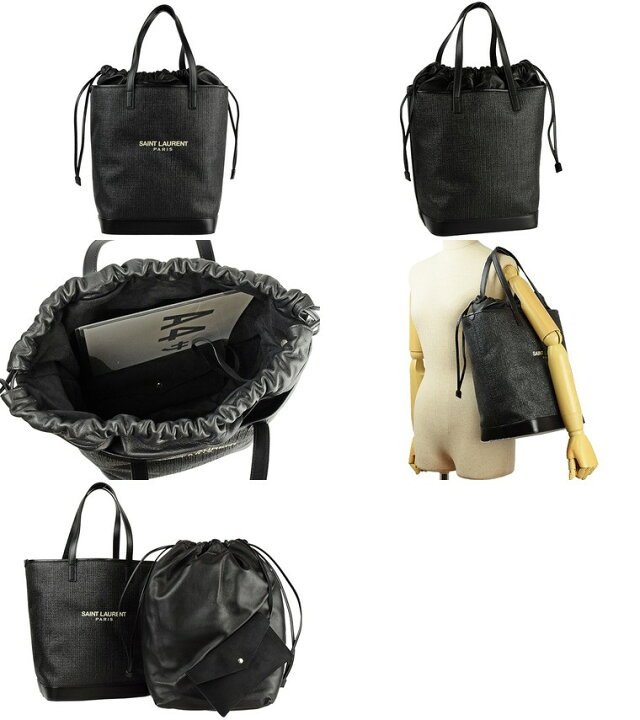 楽天市場】サンローラン SAINT LAURENT PARIS 巾着バッグ トートバッグ 