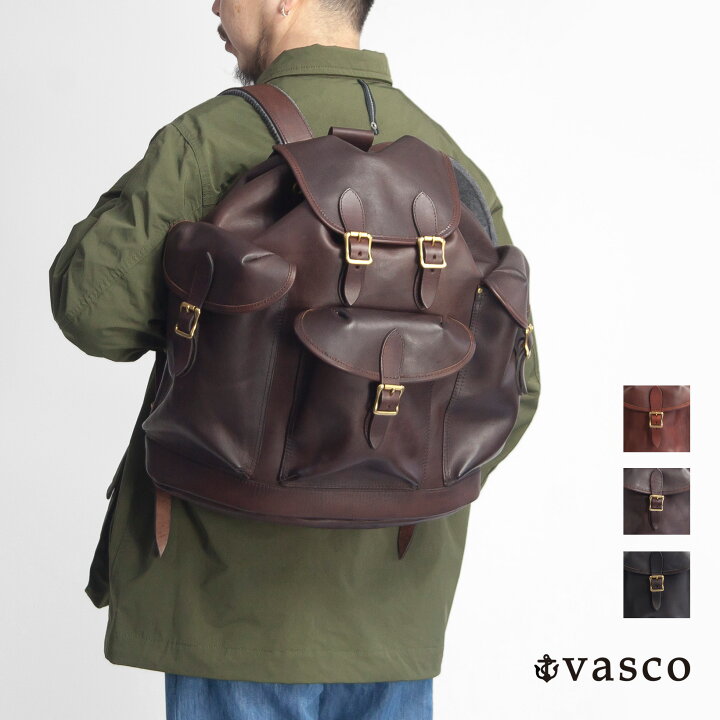 楽天市場】VASCO ヴァスコ レザー アーミーリュックサック バック 