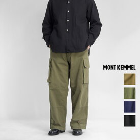 MONT KEMMEL モンケメル ヘリンボーン M-47 カーゴパンツ メンズ