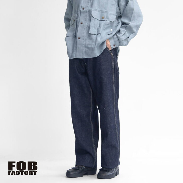 楽天市場】FOB FACTORY FOBファクトリー ヘンプデニム ワークパンツ 