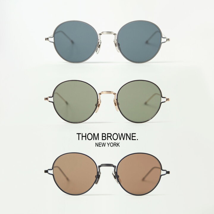 楽天市場】THOM BROWNE トムブラウン TBS-915 ボストンサングラス 50  