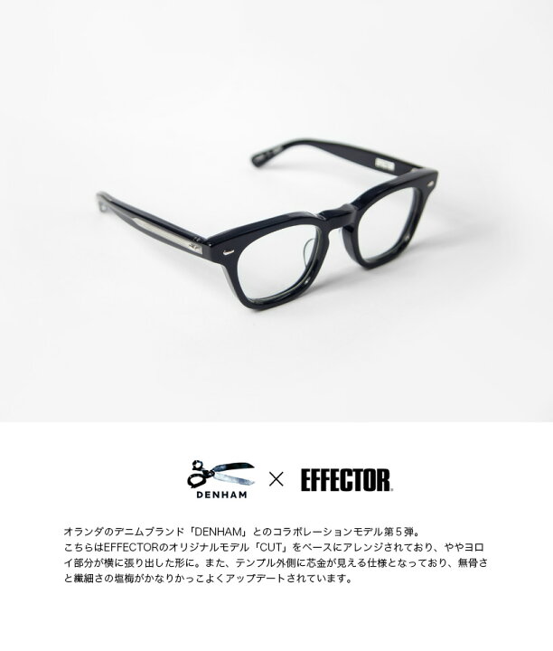楽天市場】EFFECTOR エフェクター DENHAM5 デンハム5 スクエア メガネ 