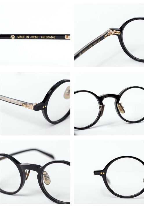 楽天市場】内藤熊八作 ラウンドフレーム N-117 日本製 鯖江 メガネ 度  