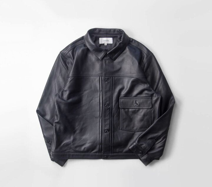 楽天市場】LAOTOUR 本革 ラムレザー 1st Gジャン トラッカージャケット 