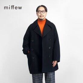 miffew ミフュー SUPER140ウール ダウンPコート 日本製 メンズ