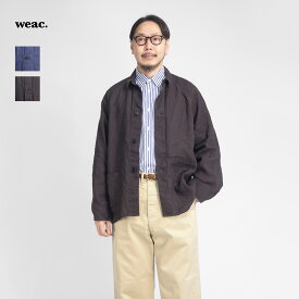 weac. ウィーク 麻100％ リネンキャンバス 大戦 カバーオール 日本製 メンズ
