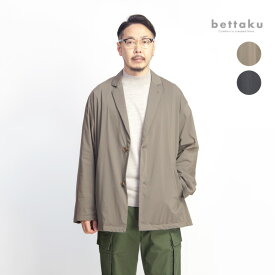 【セール価格】Bettaku ベッタク メルトンフリース裏地 リラックス ミドルチェスターコート 日本製 メンズ