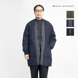 【セール価格】MANUAL ALPHABET NANGA マニュアルアルファベット ナンガ ノーカラー ダウンコート 日本製 メンズ