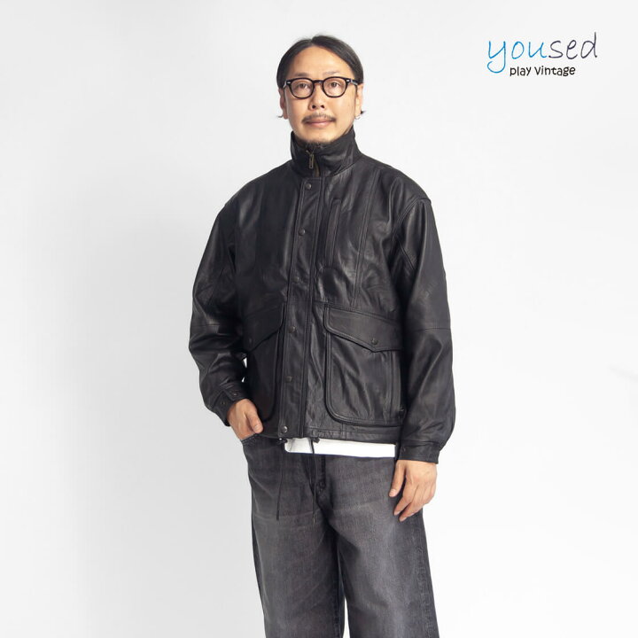 楽天市場】YOUSED ユーズド オールレザー レトロバギーズジャケット 本 