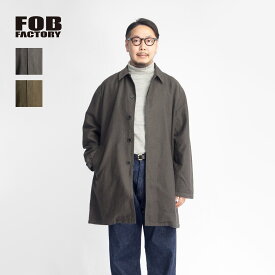 FOB FACTORY FOBファクトリー 二重織り綿麻モールスキン フレンチバスクコート 日本製 メンズ