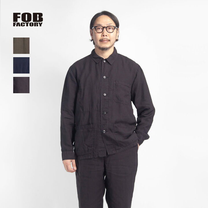 楽天市場】FOB FACTORY FOBファクトリー 麻100％ ヘンプ カバーオール 