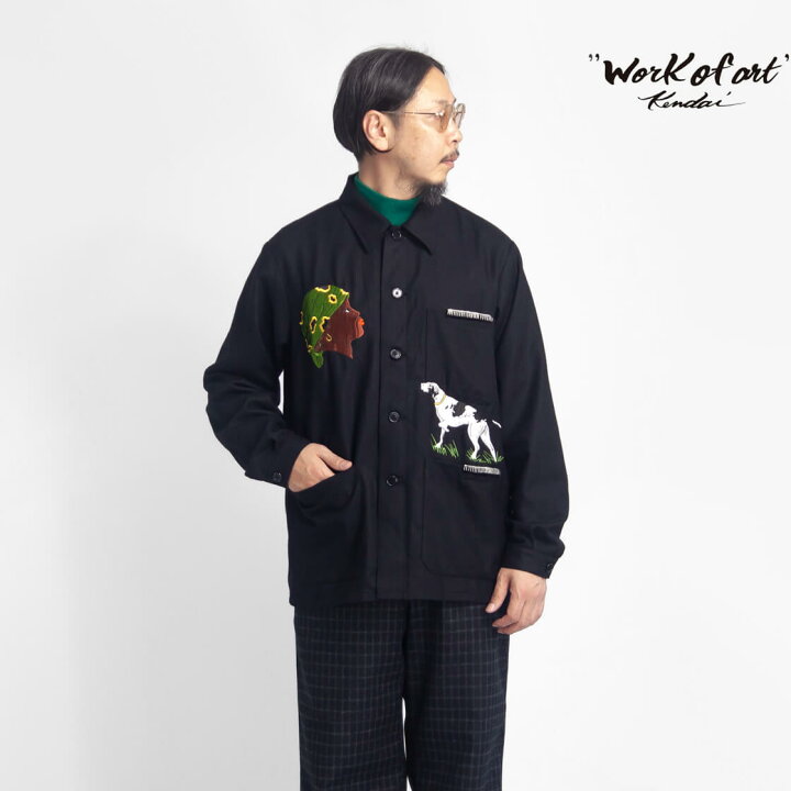 楽天市場】WORK OF ART KENDAI ワークオブアートケンダイ 横振り刺繍  
