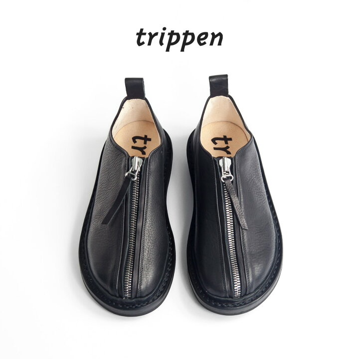 楽天市場】trippen トリッペン INTENT ジップアップスリッポン レザー 