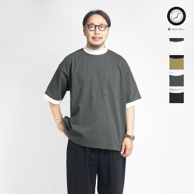 【セール】Upscape Audience オーディエンス MVS天竺 モックネック リンガーTシャツ 日本製 メンズ