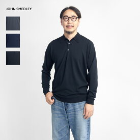 【セール価格】JOHN SMEDLEY ジョンスメドレー DORSET レトロポロ 長袖ニットポロシャツ 30G メリノウール EASY FIT セーター メンズ
