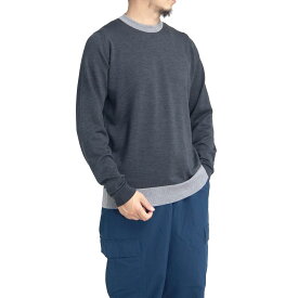 【セール価格】JOHN SMEDLEY ジョンスメドレー SKERN バイカラークルーネックニット 24G メリノウール EASY FIT セーター メンズ