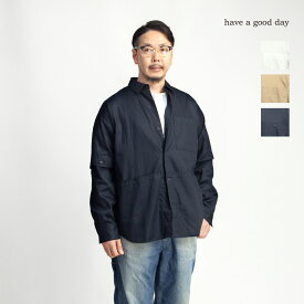 【楽天セール】have a good day ハブアグッドデイ デタッチャブルシャツ 半袖 長袖 日本製 メンズ