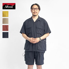 NANGA ナンガ ドットエア ユーティリティーポケット 半袖オープンカラーシャツ セットアップ対応 メンズ