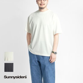 【セール】SUNNY SIDERS サニーサイダース コットンウール ルーズシルエットTシャツ 日本製 メンズ