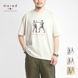 【セール】Mared マレッド ビッグシルエット gentlemanly play プリントTシャツ メンズ