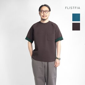 【セール】FLISTFIA フリストフィア ダブルフェイスTシャツ 日本製 メンズ