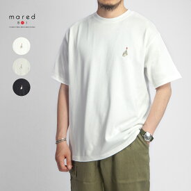 【セール】Mared マレッド 9.1オンスOE天竺 スーパーヘビーウエイト MORE FIRE 刺繍Tシャツ メンズ