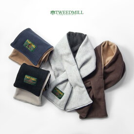 TWEEDMILL ツイードミル 別注 リバーシブル スリット入り フリースマフラー メンズ レディース チェック