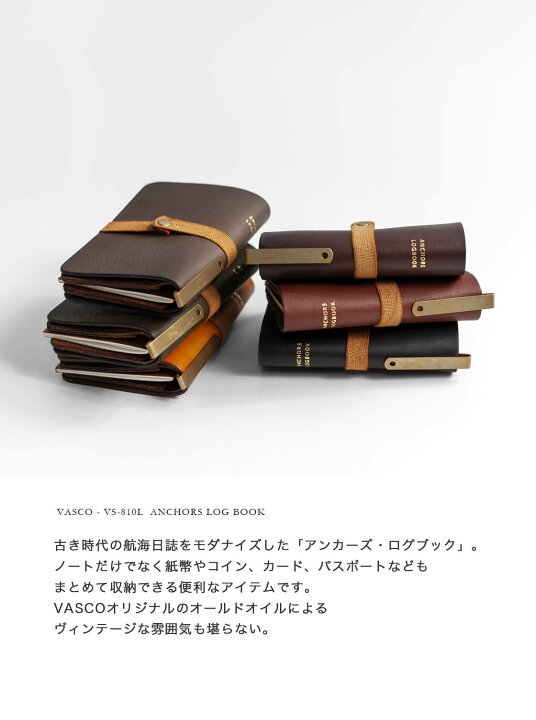 楽天市場】VASCO ヴァスコ アンカーズログブック 2つ折り財布 ブック 