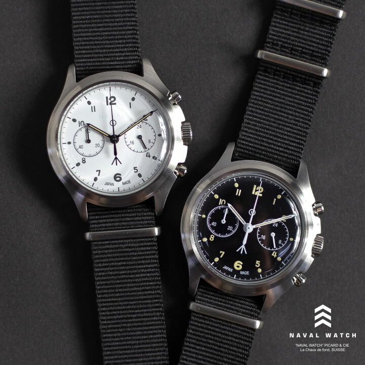 楽天市場】NAVAL WATCH ナバルウォッチ Mil.-07 2つ目クロノグラフ 