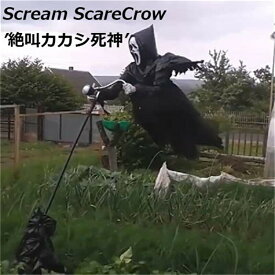 Scream ScareCrow ハロウィン グッズ コスプレグッズ 不気味 恐怖 怖い カカシ 死神 叫び 幽霊 浮遊する死神 LED 大型 大人気 装飾 ディスプレイ 雑貨 デコレーション パーティー 送料無料