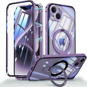 iPhoneP[X iPhone15 p P[X ʃP[X bNtyʕی+MagSafeΉ+bN+@\̃X^hz KXP[X NA 360°Sʕی ACtH14 X}zP[X A~op[ t