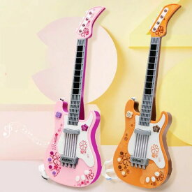 キッズ ギター エレキギター ミニギター ギター玩具 子供用 おもちゃ ミニギター ライト付き クリスマスプレゼント 靭性 耐食性 耐高温性 4つのプレイモード 6歳以上 素晴らしい贈り物 4色 女の子プレゼント 男の子プレゼント