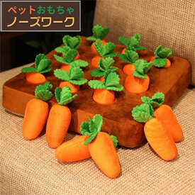 【楽天スーパーSALE限定半額OFF】知育玩具 にんじん畑 知育トイ ペットおもちゃ にんじん ノーズワーク 人参 犬 イヌ ペット用 早食い防止 フードボウル おやつボール トリーツ ゲーム しつけ 認知症 防止 トレーニング 訓練 うちで遊ぼう