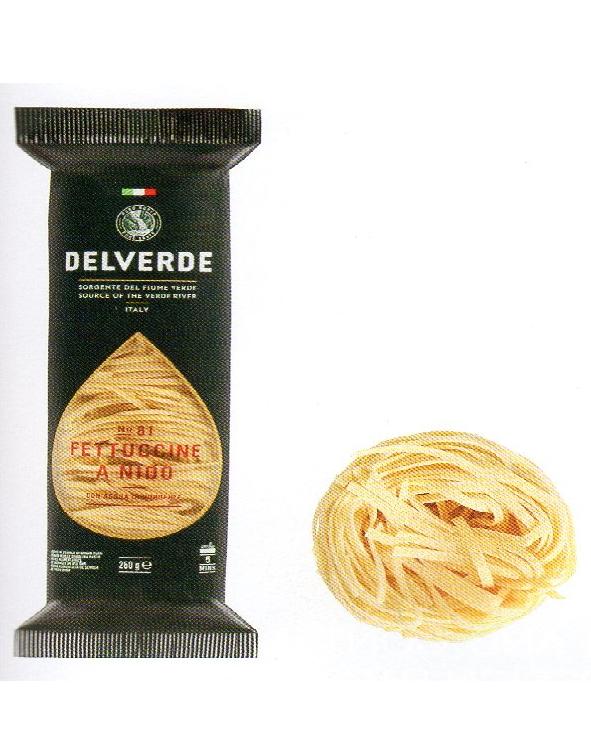 楽天市場】イタリア産 最高級デルヴェルデ（Delverde) N.81 フェットチーネ（フェットゥチーネ）スペシャリテ 紐状パスタ  250ｇ×12パック : 輸入食材マルシェ