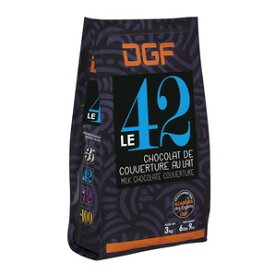 フランス産　DGF ル ラクテ（42％） 3kg　チョコレート　クーベルチュール　コイン状