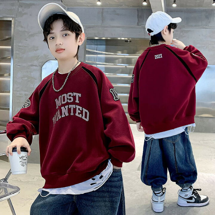 楽天市場】子供服 ボーイズ トレーナー キッズ スウェット ゆったり  
