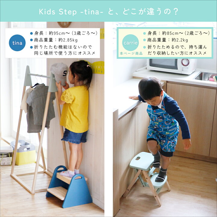 楽天市場 踏み台 折りたたみ 折り畳み 子供 キッズステップ ステップ ステップ台 子ども こども キッズ ふみ台 トイレ 手洗い 玄関 庭 2段 昇降 軽量 おしゃれ 木製 天然木 北欧 ナチュラル アイボリー 幼児 足置き台 洗面所 台所 お手伝い Ils 3551 Marche