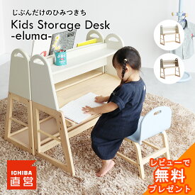 キッズデスク デスク 収納 収納デスク ストレージ 子供机 机 テーブル 絵本ラック 絵本棚 高さ変更 勉強机 お絵描き ちいくのいちば いちばかぐ Kids Storage Desk -eluma-［ILT-3763］
