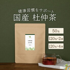 杜仲茶 国産 ティーパック 兵庫県産 2g×50包/120包×2袋/120包×4袋 [杜仲茶国産 国産杜仲茶 とちゅう茶 トチュウ茶 とちゅうちゃ ノンカフェイン ダイエット 胆汁酸ダイエット 送料無料]