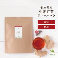 生姜紅茶 国産 ティーパック 熊本県産 2g×20包/45包［しょうが紅茶 国産 ティーバッグ ショウガ紅茶 日…