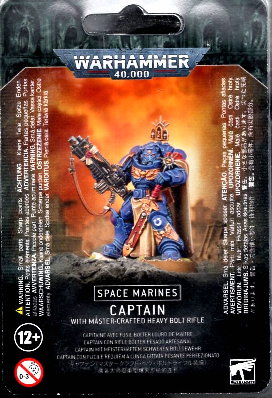 スペースマリーン： キャプテン (マスタークラフト・ヘヴィボルトライフル装備) ウォーハンマー40.000 (Space Marines Captain with Master-crafted Heavy Bolt Rifle) (Warhammer 40.000)