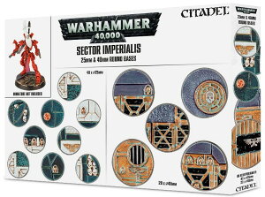 �y�V�i�z�Z�N�^�[�E�C���؃��A���X�F25mm & 40mm���E���h�x�[�X [�E�H�[�n���}�[40.000] (Sector Imperialis 25mm & 40mm Round Bases) (Warhammer 40.000)�y�����y�Ή��z