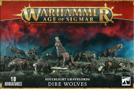【新品】ソウルブライト・グレイヴロード：ダイアーウルフ (ダイアウルフ) ウォーハンマー：エイジ・オヴ・シグマー (Soulblight Gravelords:Dire Wolves) (Warhammer Age of Sigmar)【あす楽対応】