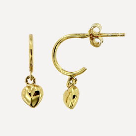 MESH ラブハートフープピアス シルバー925 18Kゴールドコート Gold Earrings ギフトBOX入り ジュエリークロス付き ハンドメイド ポルトガル直輸入 ARG337